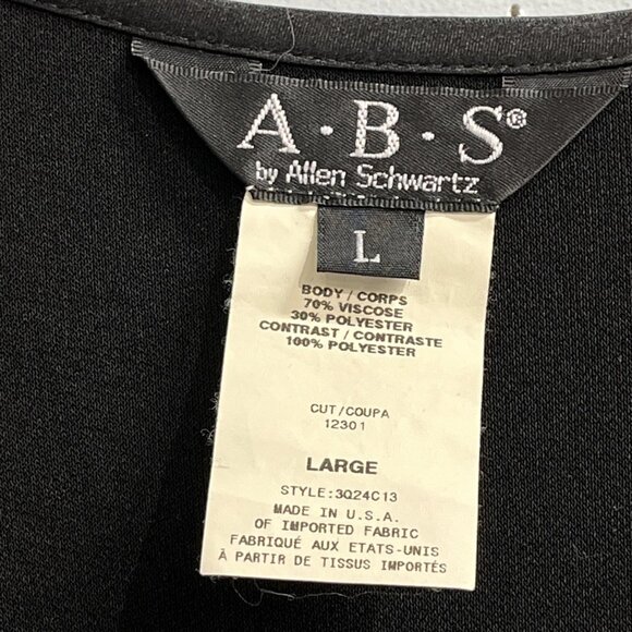 Vintage ABS Dress Womens L Black Babydoll Asymmetrical Ruffle Whimsigoth Y2K - Picture 3 of 6